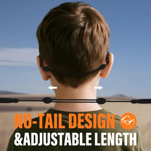 Vista 3 de Buyisgle Correa para Gafas de Niños - Correas Cordones para Gafas de Sol Sin Cola para Niños Pequeños y Niñas - Sujetadores de Anteojos Alrededor