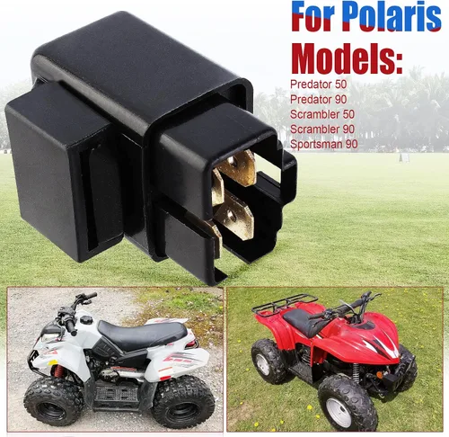 Vista 6 de Solenoide de relé de arranque compatible con Polaris Predator Scrambler Sportsman 50 90 50cc-90cc ATV Quad Scooter Dirt Bike #F020187 A190047
