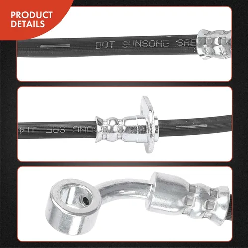 Vista 5 de A-Premium Manguera hidráulica de freno del pasajero delantero compatible con modelos Honda y Acura seleccionados - Civic 2001-2005, EL 2001-2005