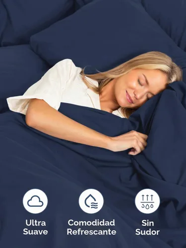 Vista 5 de Juego de sábanas tamaño Queen con bolsillos extra profundos, sábanas transpirables y refrescantes de 4 piezas, ropa de cama de lujo para hotel