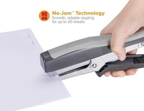 Vista 5 de Bostitch Office Standard - Alicates de 20 hojas, tecnología sin atascos, palanca EZ Squeeze (negro/gris) (SSP-99)