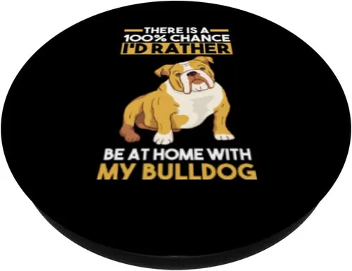 Vista 2 de Dog English Bulldog PopSockets intercambiables PopGrip