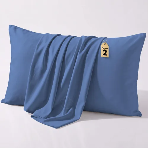 Vista 24 de COTTON STICH Juego de 2 fundas de almohada para niños pequeños, mini fundas de almohada de algodón de 600 hilos, fundas de almohada suaves y ligeras