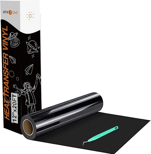 Vista 31 de HTVRONT Vinilo inteligente para planchar, HTV negro, vinilo de transferencia de calor de 13 pulgadas x 3 pies, vinilo HTV compatible con Cricut