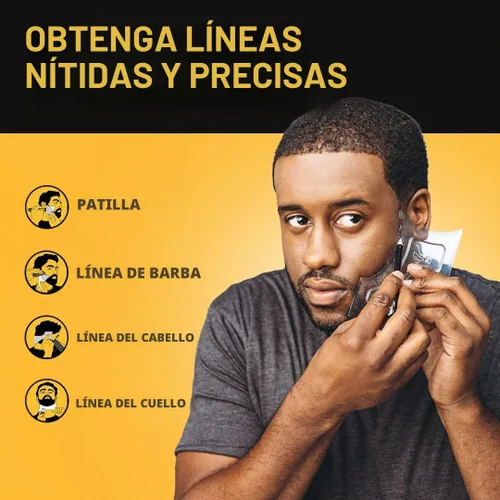 Vista 4 de Múltiples herramientas de corte para formar barba de Cut Buddy, plantilla de corte de pelo, guía para corte de bigote