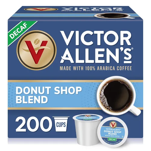 Vista 16 de Victor Allen's - Café descafeinado 100% colombiano, tostado medio, 80 unidades, cápsulas de café de una sola porción para cafeteras Keurig K-Cup