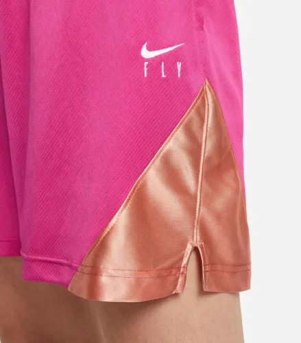 Vista 4 de Nike Dri-FIT ISoFly - Pantalones cortos de baloncesto para mujer, Rosa (Active Pink)
