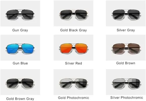 Vista 7 de KINGSEVEN Gafas de sol de nuevo diseño polarizadas lente de revestimiento 2023 auto reinicio marco conducción gafas para hombresmujeres Oculos