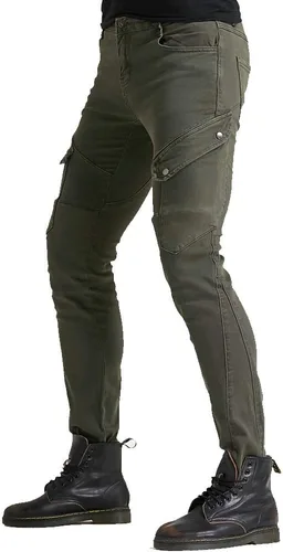 Vista 8 de Pantalones de protección para hombre y mujer, pantalones de protección para motociclista, caballero, hockey, motorista, armadura