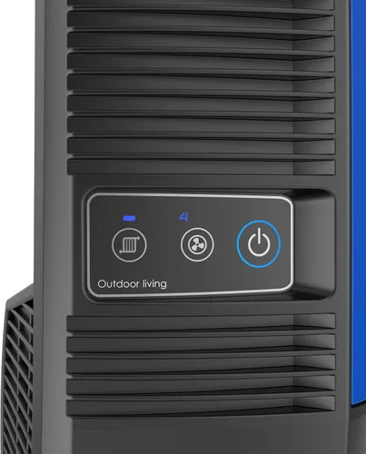 Vista 8 de Lasko Misto YF300 - Ventilador de torre para exteriores, 4 velocidades, oscilación interna, para terrazas, patios y porches, negro, YF300, grande