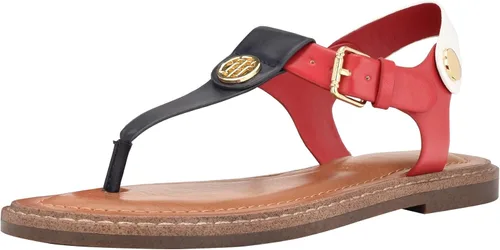 Vista 8 de Tommy Hilfiger Bennia - Sandalias para mujer Beige multicolor