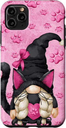 Vista 13 de Black Cat Halloween Gnome Decor Cute Pattern for Cat Mom Case for iPhone 17