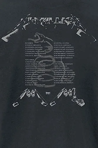 Vista 3 de Metallica T Shirt 4 Faces Band Logo Official Mens Black