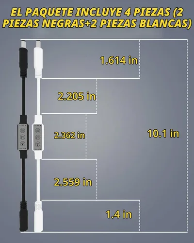 Vista 6 de YM E-Bright Interruptor de atenuación LED en línea, mini flash estroboscópico intermitente, controlador de módulo regulable para tira de luces LED
