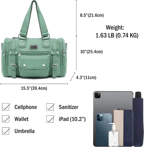 Vista 3 de Scarleton H1485 - Bolsos para mujer, bolsos y bolsos para mujer, bolso para mujer con múltiples bolsillos, H1485