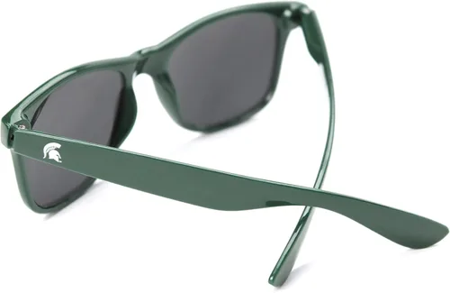 Vista 2 de NCAA Michigan State Spartans MIST-1 - Marco verde, lentes de sol plateadas, talla única, verde