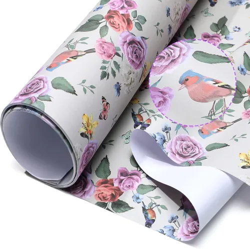 Vista 10 de Gersoniel 10 hojas de forros de cajones para aparadores, revestimientos de cajones perfumados, papel perfumado no adhesivo para estantes fragantes