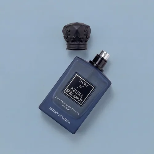 Vista 5 de Prince Parfums Dubai - Story of Azura Bergamota - Extrait de Parfum para hombre 3.4 onzas - Colonia de lujo con pomelo, bergamota, sándalo y vetiver
