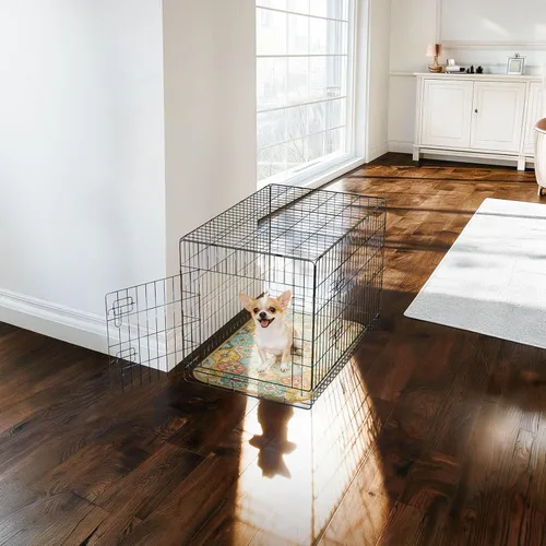 Vista 2 de FXW Almohadillas lavables para orina para perros, almohadillas para cachorros con súper absorbentes, diseñadas específicamente para jaulas de 24