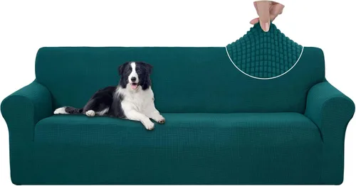 Vista 69 de U-NICE HOME Funda para sofá biplaza elástica, cubierta para sofá, funda para sillón, protector de muebles para sofá con 2 cojines, funda para sofá