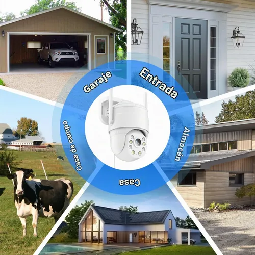 Vista 7 de KKB Cámara de seguridad celular 4G LTE, cámara celular con cable, tarjeta SIM integrada para exteriores/interiores, plan de datos ilimitado, sin