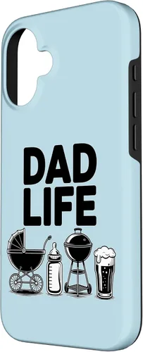 Vista 2 de Dad Life Beer Stroller Bottle Grill Adorable Father Case for iPhone 16