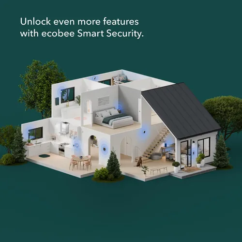 Vista 7 de ecobee Paquete de Seguridad con Cámara de Timbre Inteligente (Cableado) + SmartSensor para Puertas y Ventanas (Paquete de 2)