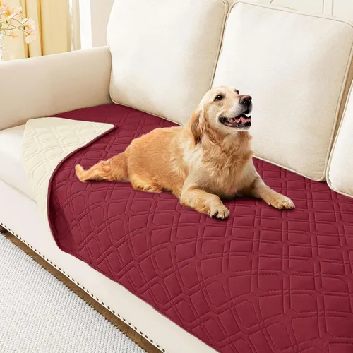 Vista 19 de hyha - Manta impermeable para cama de perro, mantas suaves para mascotas, funda impermeable para sofá para perros, fundas reversibles lavables
