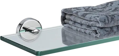 Vista 27 de JQK Pequeños estantes flotantes de vidrio negro, repisas de exhibición de 4 pulgadas para pared, mini decoración, sala de estar, dormitorio, baño