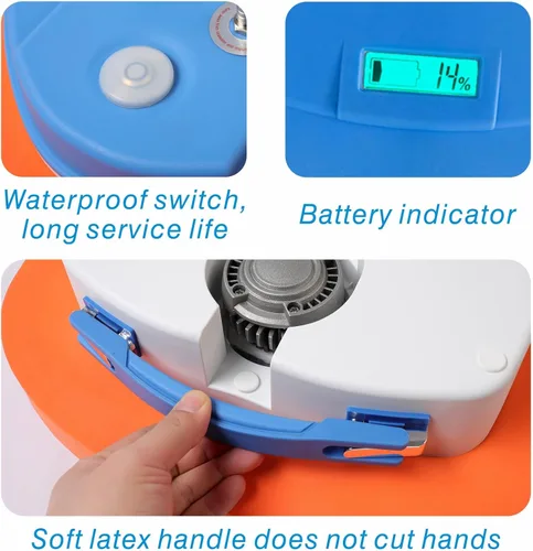 Vista 5 de Sistema de buceo sin tanque, ventilador de buceo mejorado base, tanque de buceo recargable portátil, compresor de aire impermeable, juguetes