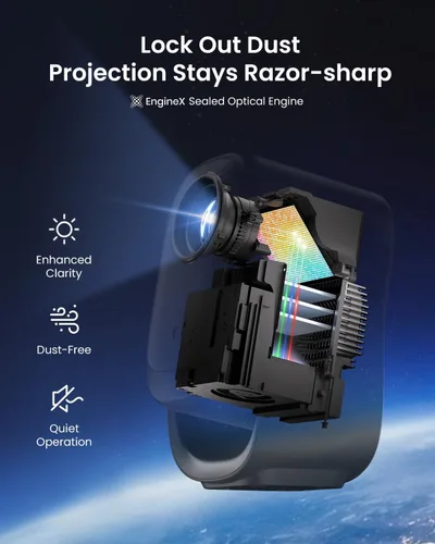 Vista 11 de Dangbei Mini proyector N2 con Wifi y Bluetooth, licencia oficial de Netflix, proyector portátil inteligente 1080P Dolby Audio