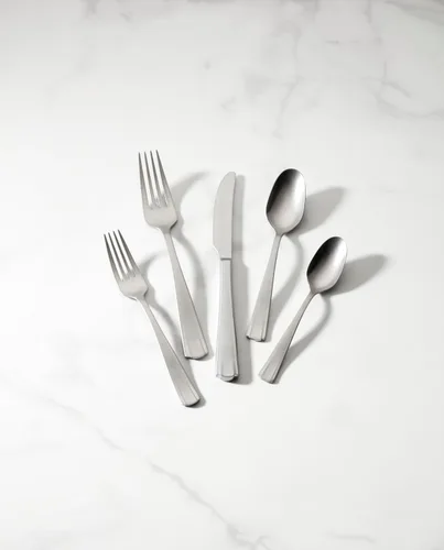 Vista 3 de Lenox French Perle Scallop - Juego de cubiertos de 65 piezas, acero inoxidable 18/10, apto para lavavajillas, juegos de utensilios de cocina