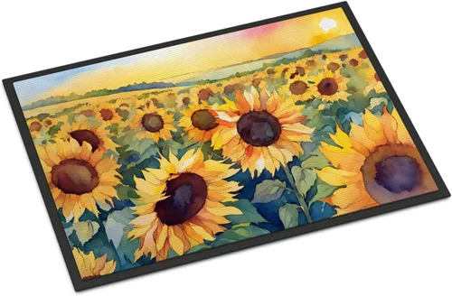 Vista 38 de Caroline's Treasures DAC1621MAT - Felpudo con diseño de camelia en acuarela de 18 x 27 pulgadas, tapete para puerta delantera, para interiores