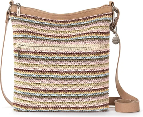 Vista 10 de The Sak Lucia - Bolso cruzado de ganchillo, bolso convertible con correa ajustable para el hombro