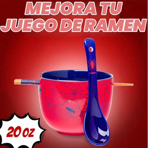 Vista 109 de Silver Buffalo Sanrio Hello Kitty Flowers, cuenco de ramen con palillos Patrón de flores de Hello Kitty
