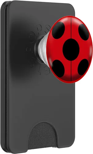 Vista 7 de Ladybug Coccinellas Mariquita Roja Negra Insecto PopSockets PopGrip: Agarre intercambiable para teléfonos y tabletas