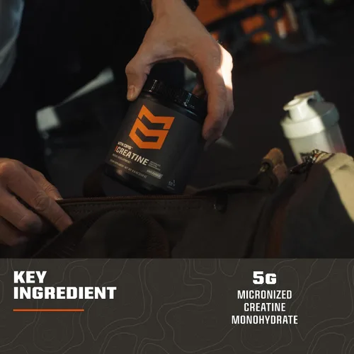 Vista 6 de MTN OPS Monohidrato de creatina micronizada en polvo, sin sabor, 0.18 oz por porción, 50 porciones, creatina pura para recuperación muscular
