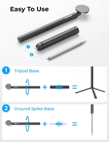 Vista 6 de Monopod y trípode para selfie stick para grabar swing de golf, soporte para teléfono con ayuda magnética para entrenamiento de golf, compatible