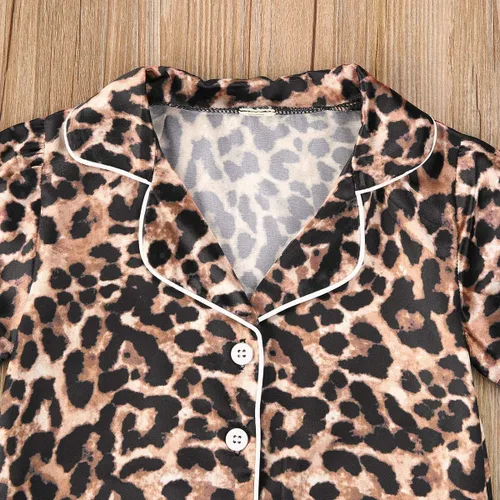 Vista 58 de Conjunto de pijama de manga larga con botones para niña pequeña, conjunto de ropa de dormir