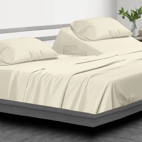 Vista 40 de Cottington Lane Juego de sábanas de 4 piezas tamaño individual, ropa de cama de microfibra ultra suave con bolsillo profundo de 16 pulgadas