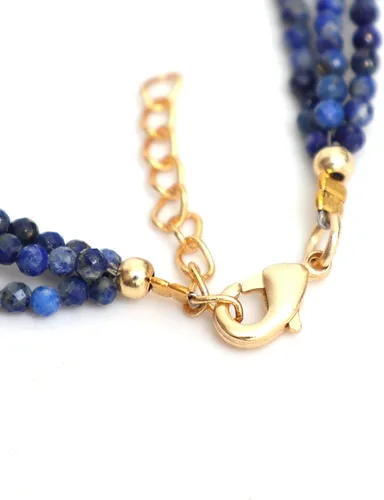 Vista 68 de Gempires - Pulseras de cuentas naturales de múltiples hebras, ligeras, hechas a mano, hipoalergénicas, de 8 pulgadas, chapadas en oro, elegantes