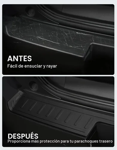 Vista 2 de Ecarzo Protector de parachoques trasero para 2025 2024 2023 2022 2021 Accesorios Bronco Sport Cubierta de moldura resistente a los arañazos