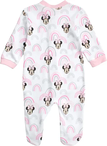 Vista 6 de Disney Mameluco de Minnie Mouse para bebé niña paquete de 2 mamelucos con pies 0-9 meses
