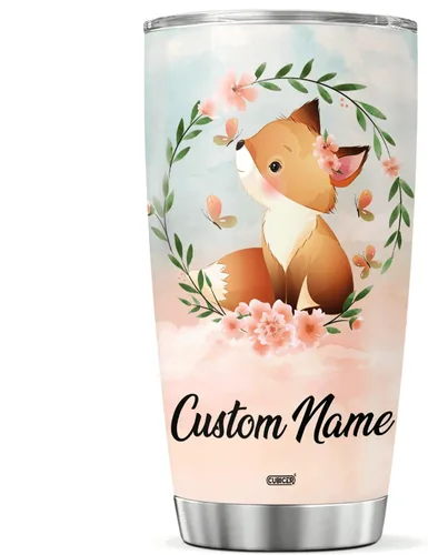 Vista 19 de CUBICER Vaso de café personalizado con diseño de oso y tapa aislada, regalos de Navidad para niños, mujeres y adultos, tazas de acero inoxidable