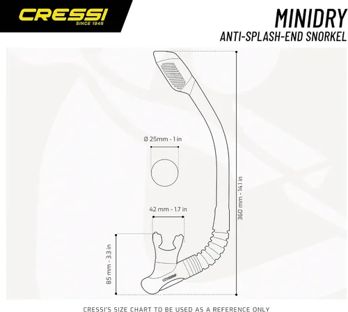 Vista 4 de Cressi Mini Malpelo Junior Dry Snorkel