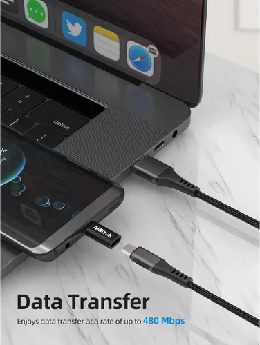Vista 4 de ARKTEK Paquete de 4 adaptadores USB-C macho micro USB hembra tipo C, adaptador de transferencia de datos rápida y carga universal compatible