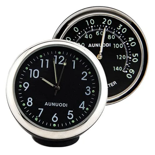 Vista 3 de Monitor de coche Clip/Stick-on reloj termómetro cuarzo digital luminoso automotriz