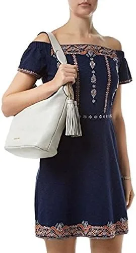 Vista 6 de Michael Kors Womens Elana Lether Convertible Shoulder Bag