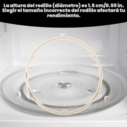 Vista 5 de Anillo de soporte giratorio de microondas de 8.5 pulgadas/8.5 in para GE Samsung Frigidaire