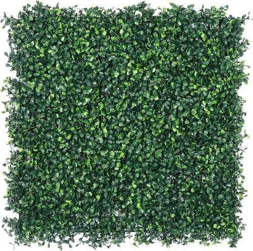 Vista 12 de Nova Microdermabrasion Paneles de pared de césped artificial, 12 piezas, 20 x 20 pulgadas, paneles de pared de madera de boj para decoración